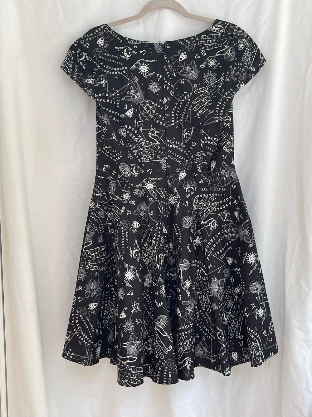 Hell Bunny Hello Goodbye Print Cotton Dress